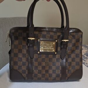 Louis Vuitton Damier Ebene BERKELEY with Gold Hardware